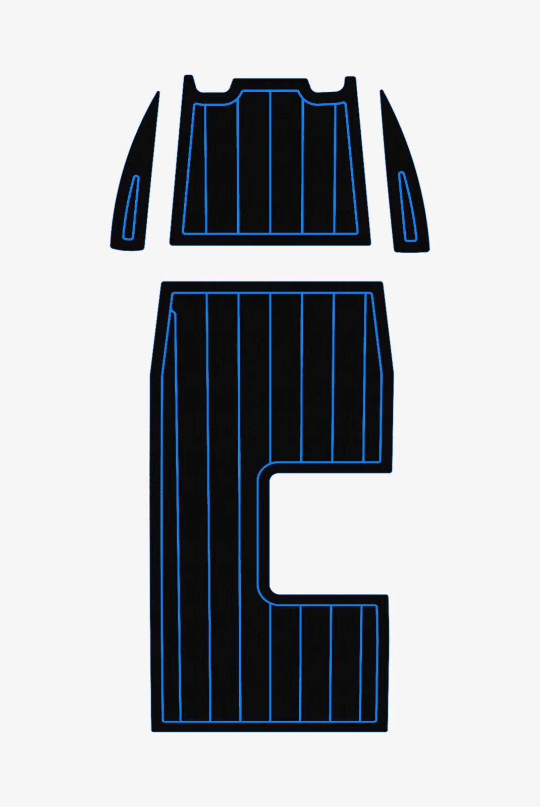 EVA foam teak deck flooring Achilles 12 (4) 1 kit EVA foam teak deck flooring Achilles 12