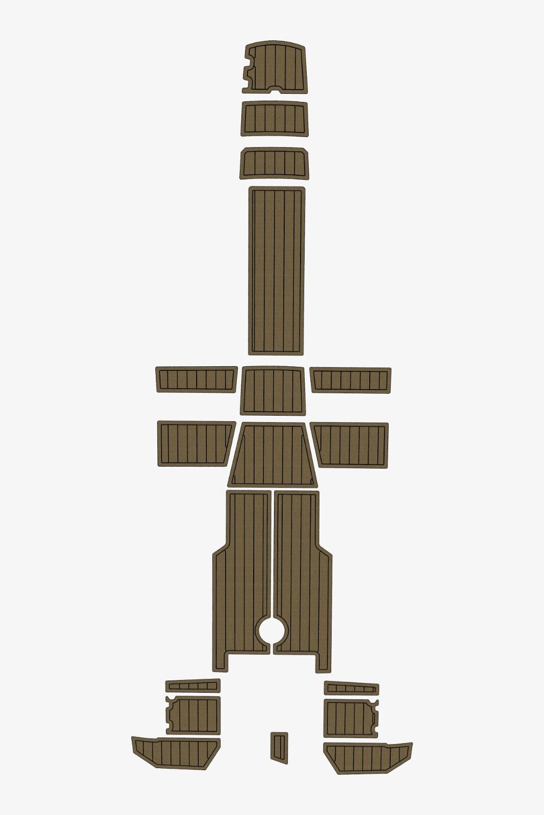 EVA foam teak flooring 2020-2024 AMT 210 BR (12) 1 kit EVA foam teak flooring 2020-2024 AMT 210 BR