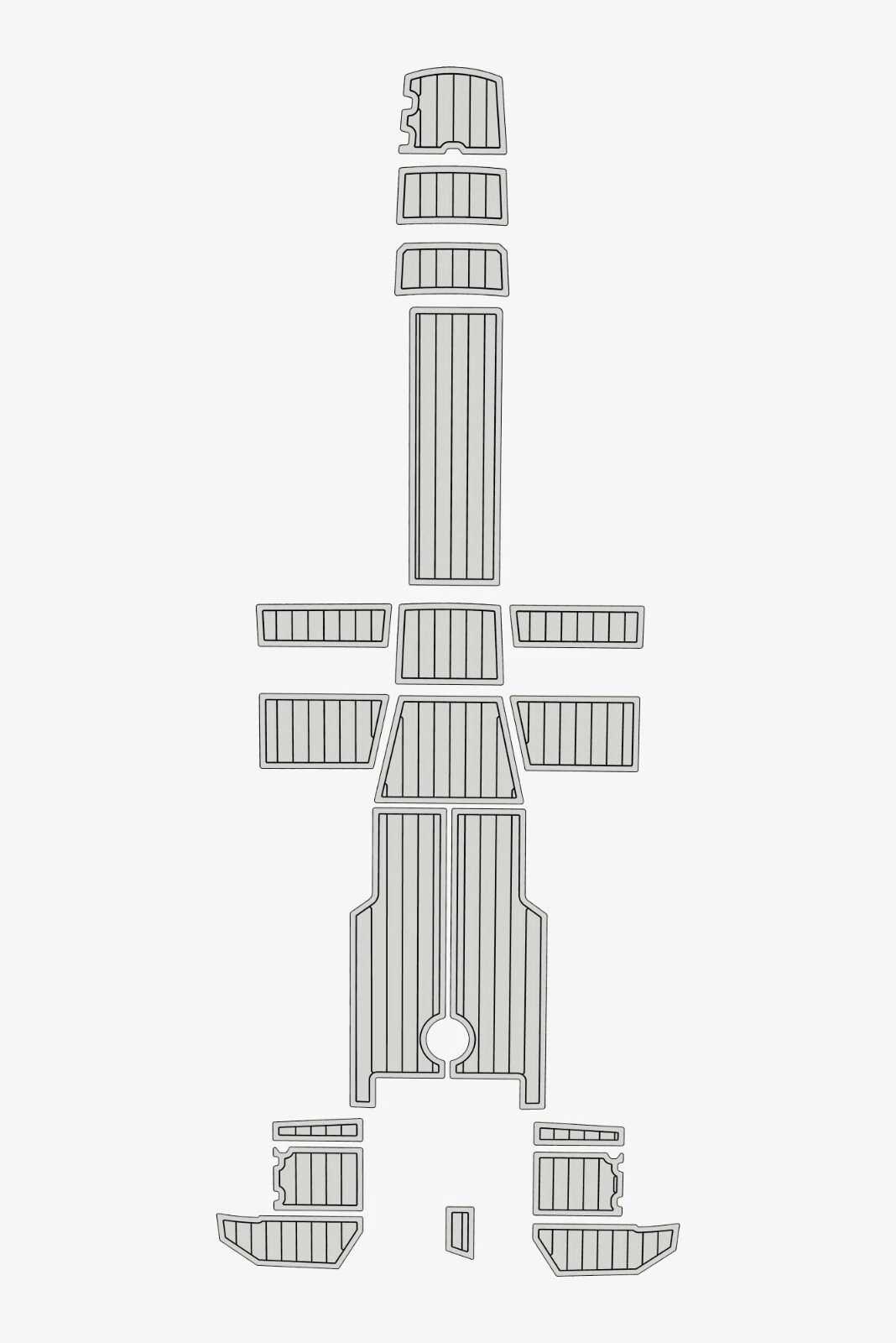 EVA foam teak flooring 2020-2024 AMT 210 BR (15) 1 kit EVA foam teak flooring 2020-2024 AMT 210 BR