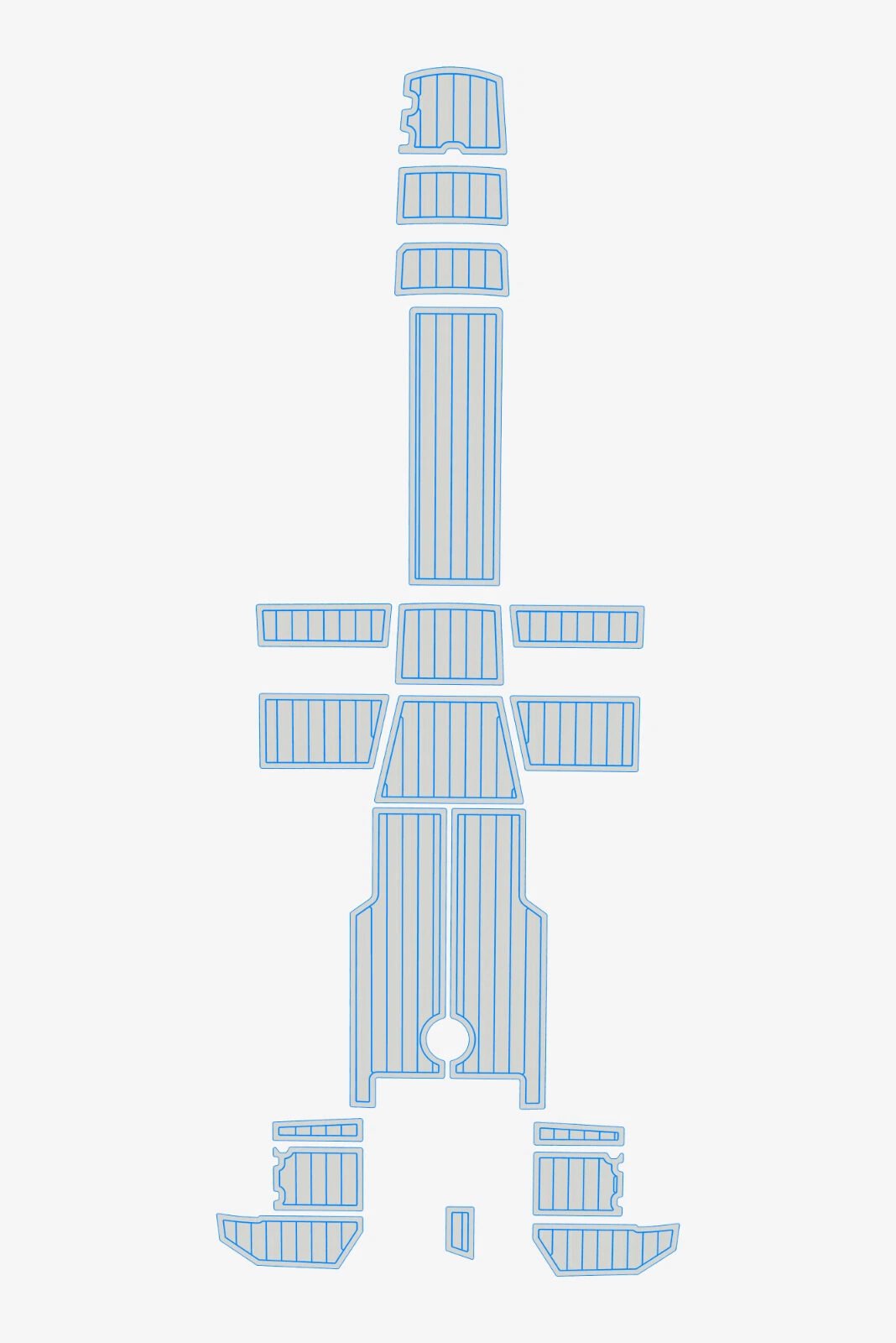 EVA foam teak flooring 2020-2024 AMT 210 BR (16) 1 kit EVA foam teak flooring 2020-2024 AMT 210 BR