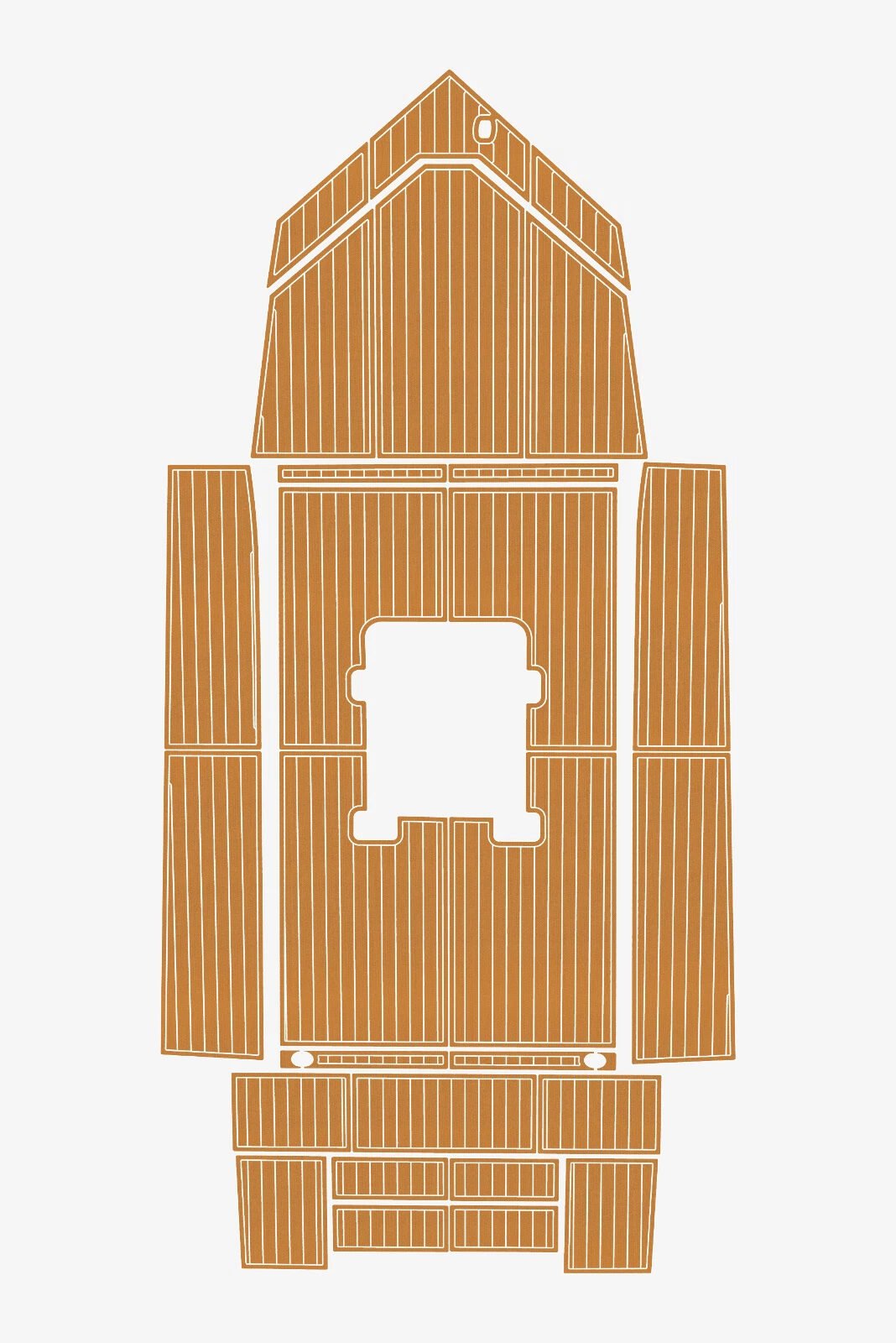 1 kit EVA foam Teak deck flooring 2003 AlumaCraft 20CC