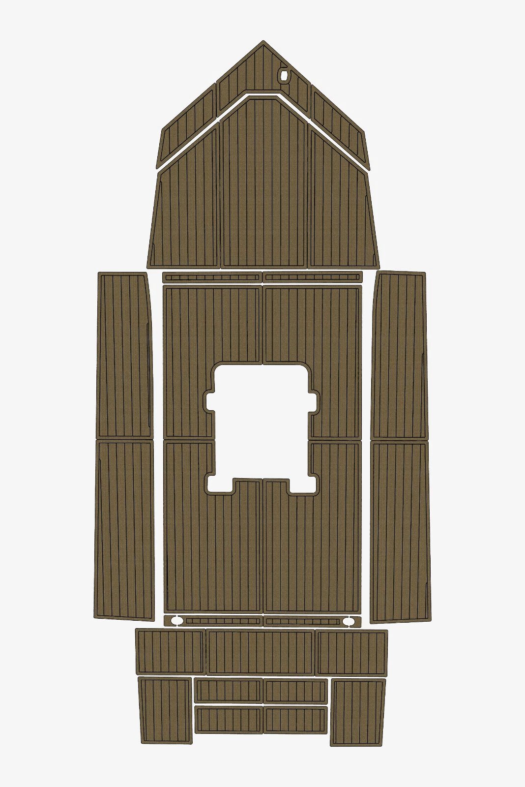 Picture 12 of 19 1 kit EVA foam Teak deck flooring 2003 AlumaCraft 20CC