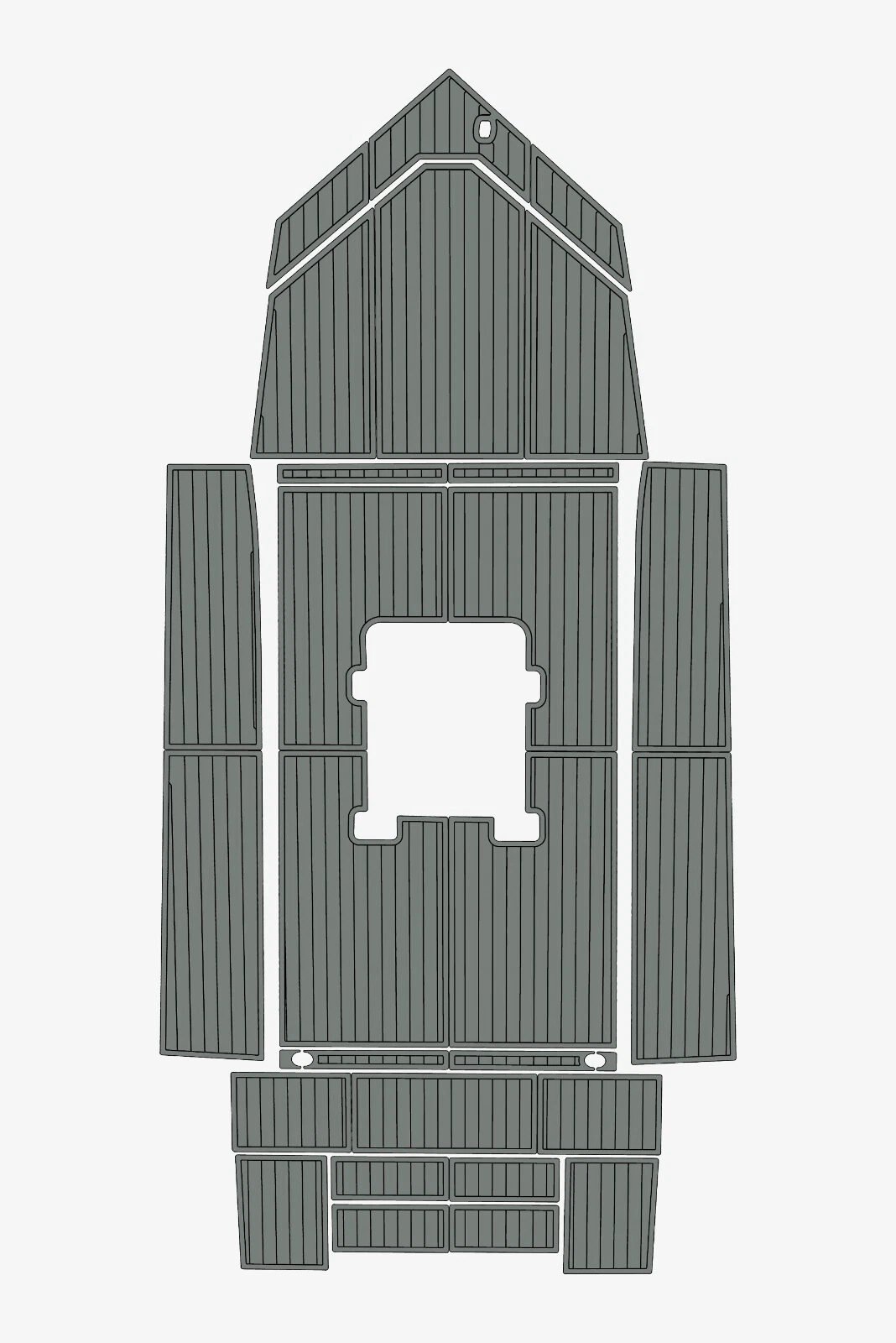 Picture 13 of 19 1 kit EVA foam Teak deck flooring 2003 AlumaCraft 20CC