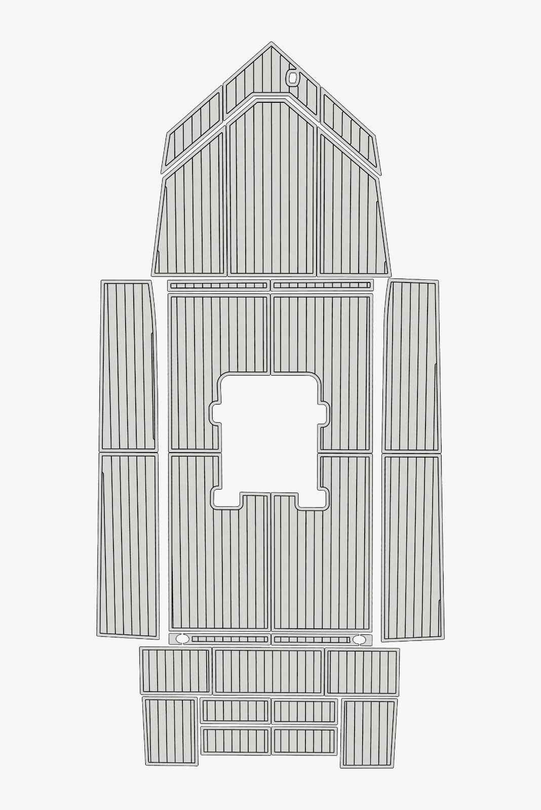 Picture 15 of 19 1 kit EVA foam Teak deck flooring 2003 AlumaCraft 20CC