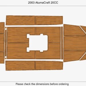 Picture 2 of 19 1 kit EVA foam Teak deck flooring 2003 AlumaCraft 20CC