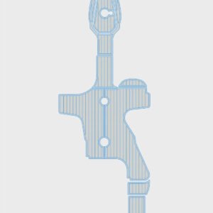 1 Kit EVA foam boat flooring Faux Teak Deck 2002-2008 Sea Ray 220 Sundeck