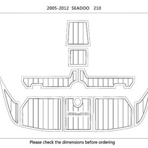 Picture 4 of 4 1 kit EVA foam faux teak Non-slip mat floor 2005-2012 Sea Doo 210